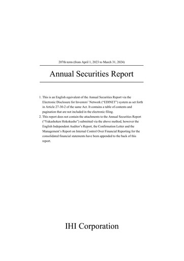 Thumbnail IHI Corporation Annual Report 2023