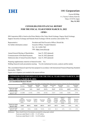 Thumbnail IHI Corporation Financial Statement fy2022