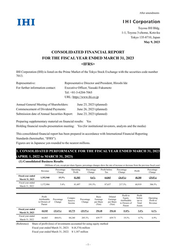 Thumbnail IHI Corporation Financial Statement fy2023