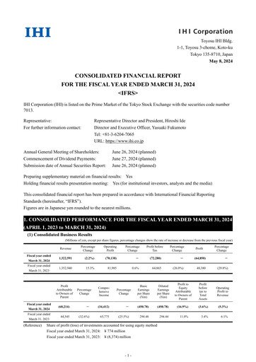 Thumbnail IHI Corporation Financial Statement fy2024