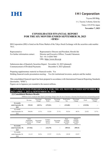 Thumbnail IHI Corporation Half-year Report 2023-h1