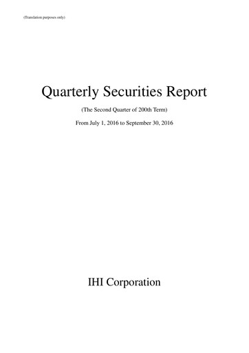 Thumbnail IHI Corporation Quarterly Report 2016-q2