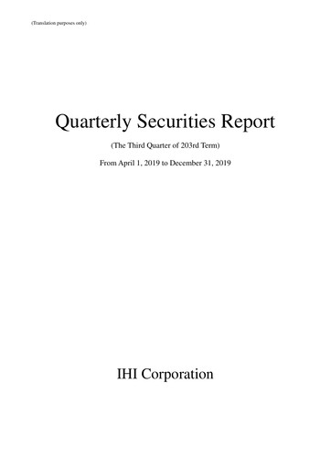 Thumbnail IHI Corporation Quarterly Report 2020-q3