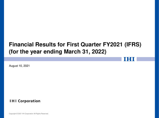 Thumbnail IHI Corporation Quarterly Report 2021-q1