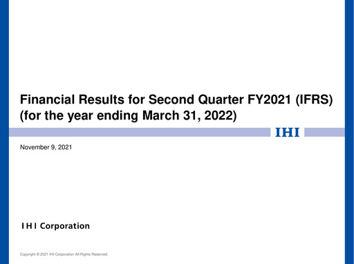 Thumbnail IHI Corporation Quarterly Report 2021-q2