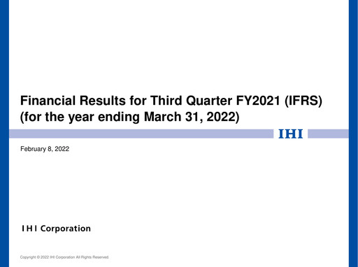 Thumbnail IHI Corporation Quarterly Report 2021-q3