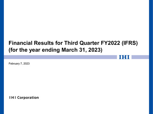 Thumbnail IHI Corporation Quarterly Report 2022-q3