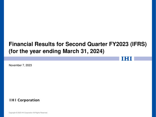 Thumbnail IHI Corporation Quarterly Report 2023-q2