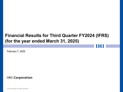 Thumbnail IHI Corporation Quarterly Report 2024-q3