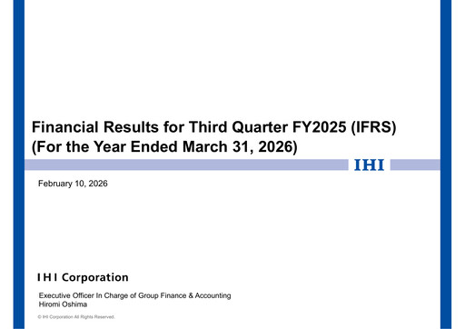 Thumbnail IHI Corporation Quarterly Report 2025-q3
