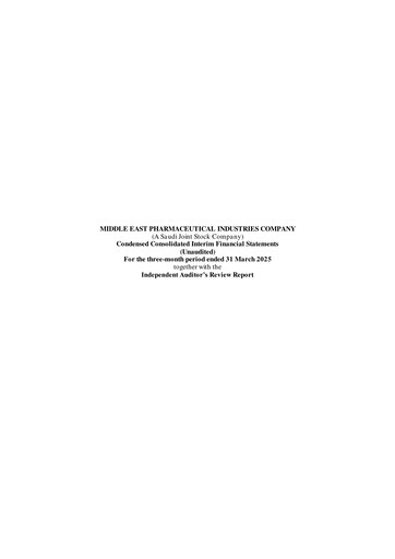 Thumbnail Avalon Pharma (Middle East Pharmaceutical) Quarterly Report 2025-q1