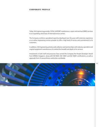 Thumbnail SIA Engineering Company Annual Report 2001-2002