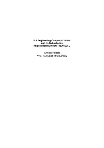 Thumbnail SIA Engineering Company Financial Statement fy2025