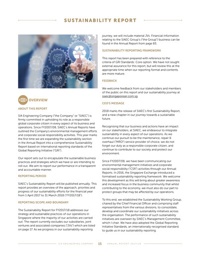 Miniature SIA Engineering Company Rapport de durabilité 2017-2018