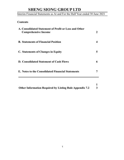 Thumbnail Sheng Siong Group Half-year Report 2021-h1