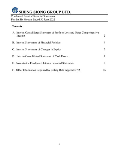 Thumbnail Sheng Siong Group Half-year Report 2022-h1