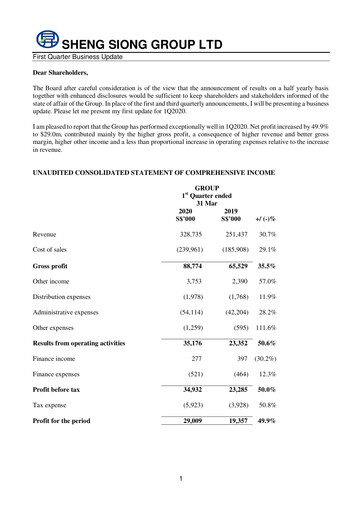 Thumbnail Sheng Siong Group Quarterly Report 2020-q1