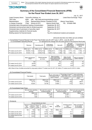Thumbnail TechnoPro Holdings Financial Statement fy2017