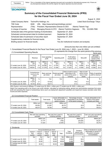 Thumbnail TechnoPro Holdings Financial Statement fy2024
