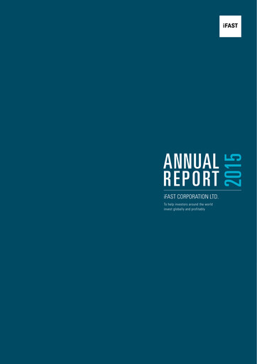 Thumbnail iFAST Corporation Annual Report 2015