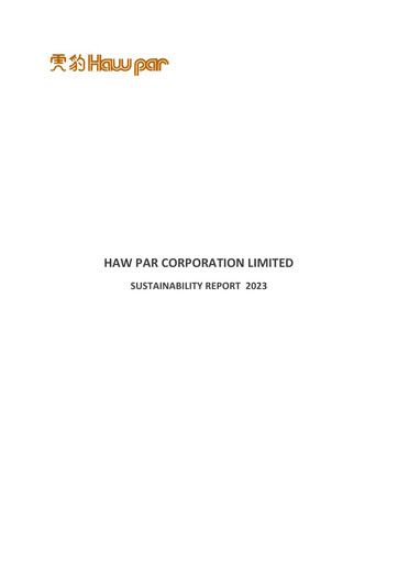 Vorschaubild Haw Par Nachhaltigkeitsbericht 2023