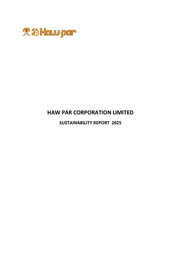 Thumbnail Haw Par Sustainability Report 2025