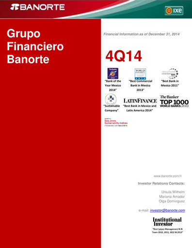 Thumbnail Banorte Quarterly Report 2014-q4