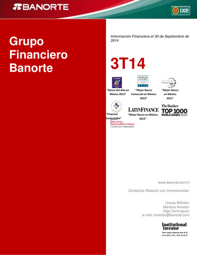 Thumbnail Banorte Quarterly Report 2014-q3