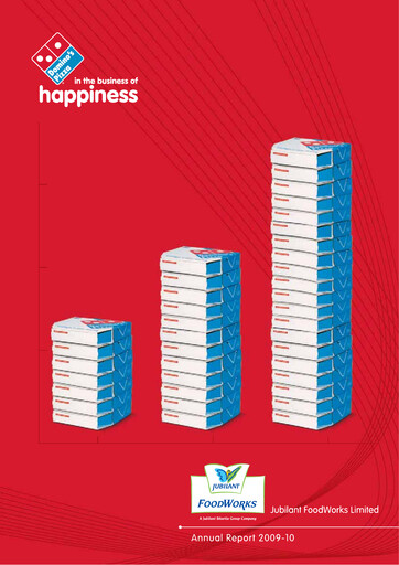 Thumbnail Jubilant FoodWorks
 Annual Report 2009-2010