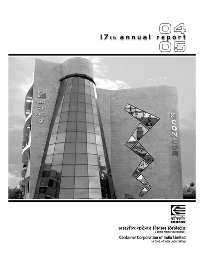 Thumbnail Container Corporation of India Annual Report 2004-2005