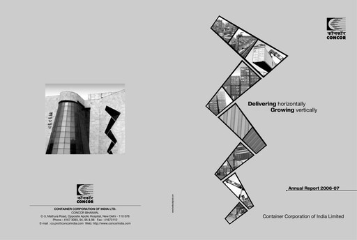 Thumbnail Container Corporation of India Annual Report 2006-2007