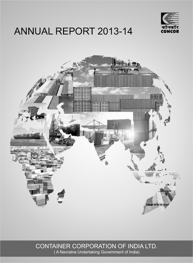 Thumbnail Container Corporation of India Annual Report 2013-2014