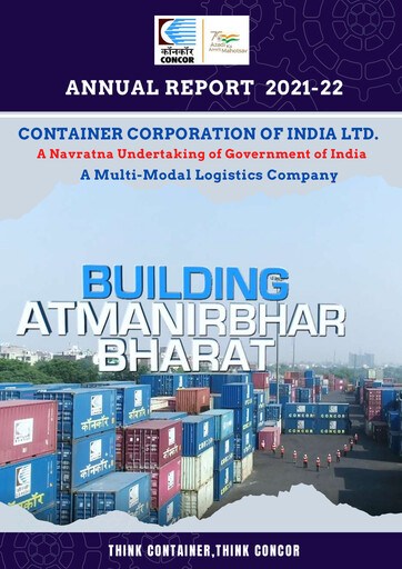 Thumbnail Container Corporation of India Annual Report 2021-2022