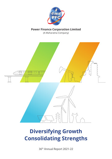 Thumbnail Power Finance Corp
 Annual Report 2021-2022