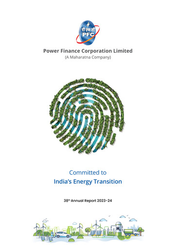 Thumbnail Power Finance Corp
 Annual Report 2023-2024