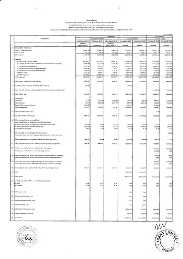 Thumbnail Trent Limited Financial Statement 2019