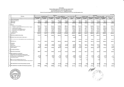 Thumbnail Trent Limited Quarterly Report 2019-q2