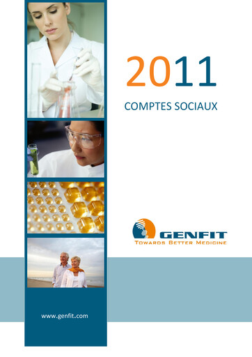 Thumbnail Genfit Financial Statement 2011