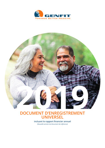 Vorschaubild Genfit Universelles Registrierungsdokument 2019