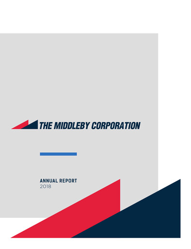 Miniature Middleby Rapport annuel 2018