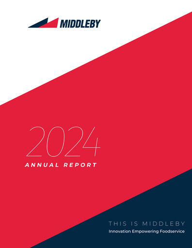 Miniature Middleby Rapport annuel 2024