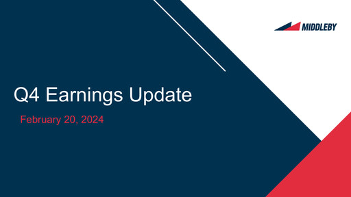 Vorschaubild Middleby Quartalsbericht 2023-q4