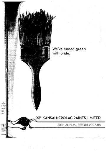 Thumbnail Nerolac Paints Annual Report 2007-2008