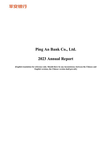 Thumbnail Ping An Bank
 Annual Report 2023