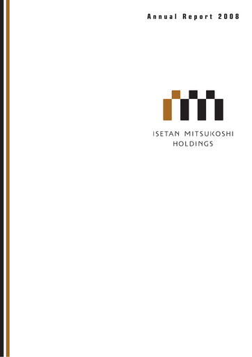 Thumbnail Isetan Mitsukoshi Holdings Annual Report 2008