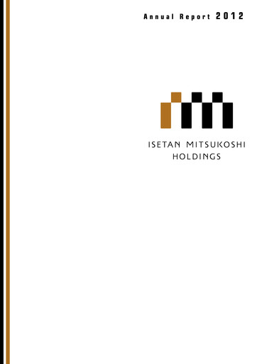 Thumbnail Isetan Mitsukoshi Holdings Annual Report 2012