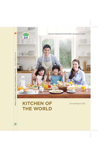 Miniature Charoen Pokphand Foods
 Rapport annuel 2013