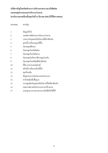Thumbnail Charoen Pokphand Foods
 Quarterly Report 2013-q1