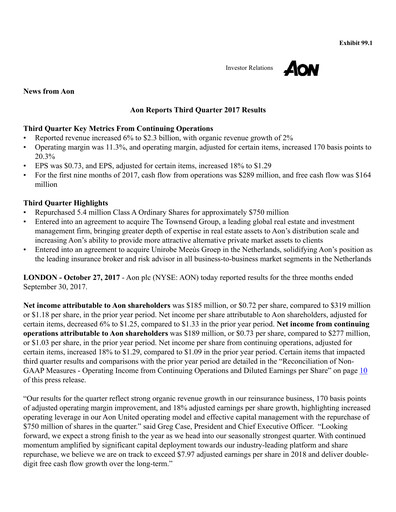 Thumbnail Aon Quarterly Report 2017-q3