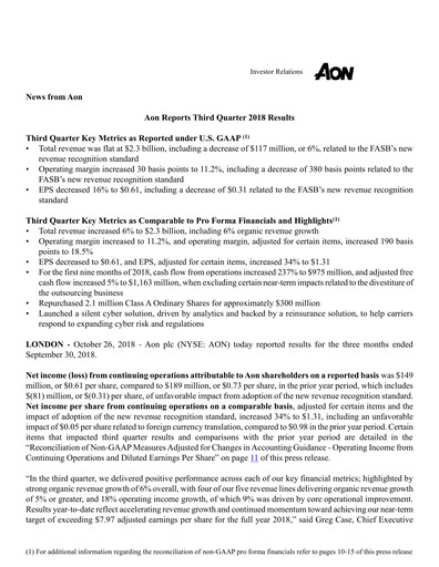 Thumbnail Aon Quarterly Report 2018-q3